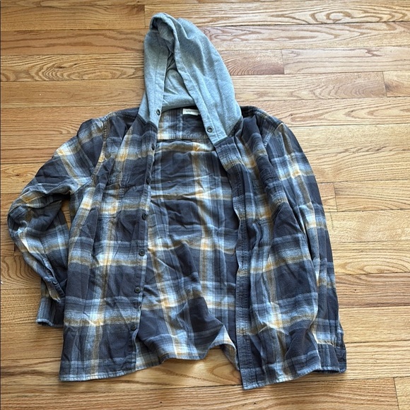 men’s aeropostale flannel hoodie - Picture 1 of 4